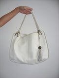 White Leather Shoulder Bag