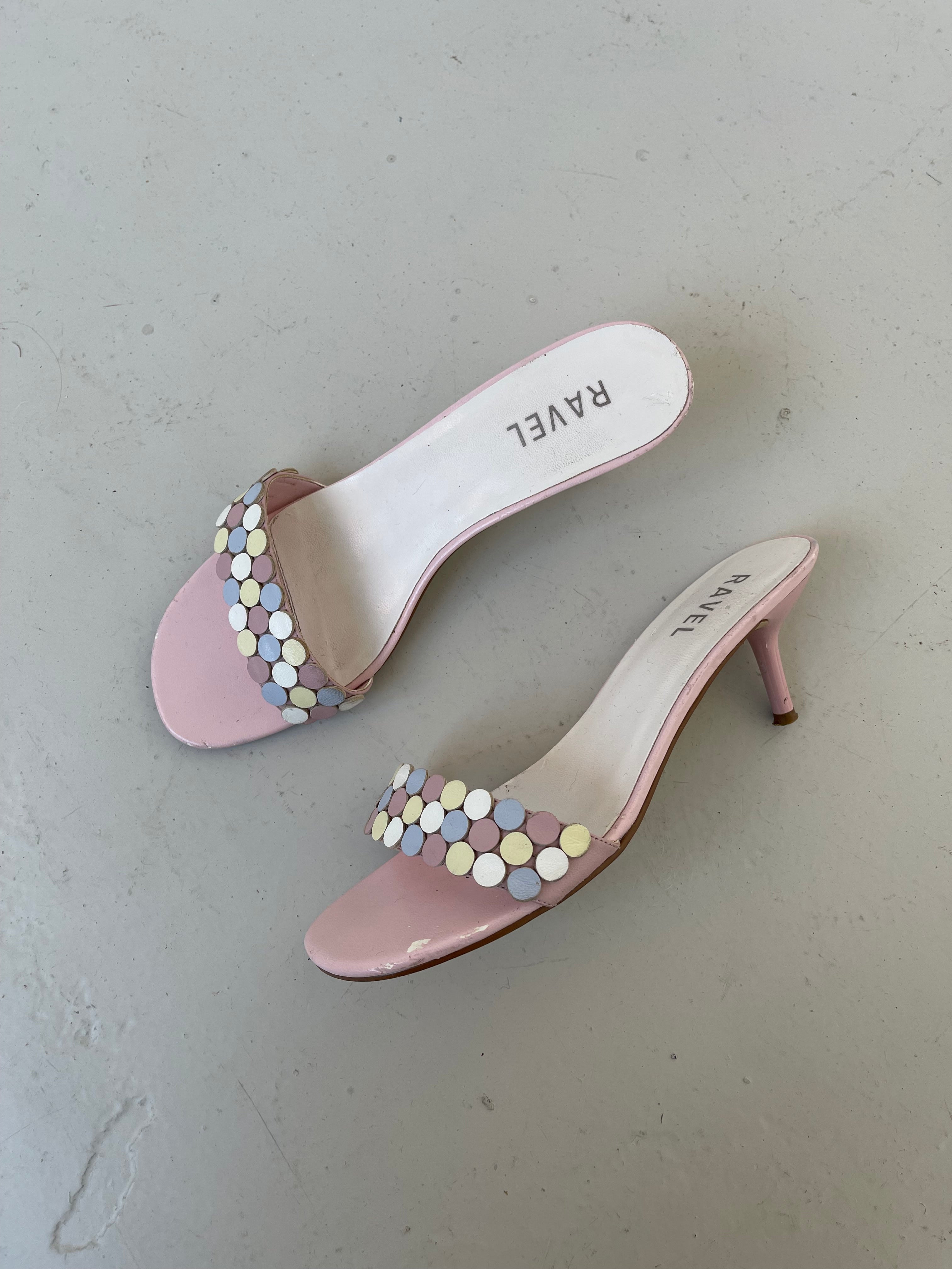 Vintage ravel kitten heels