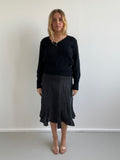 Vintage black loose knit jumper