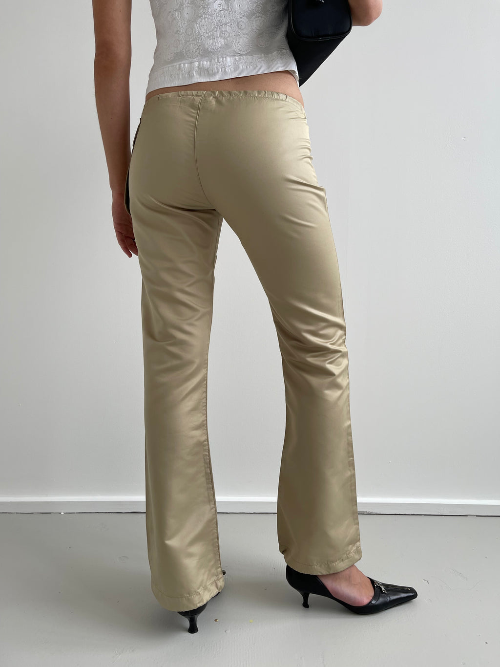 Tommy Hilfiger beige straight leg trousers