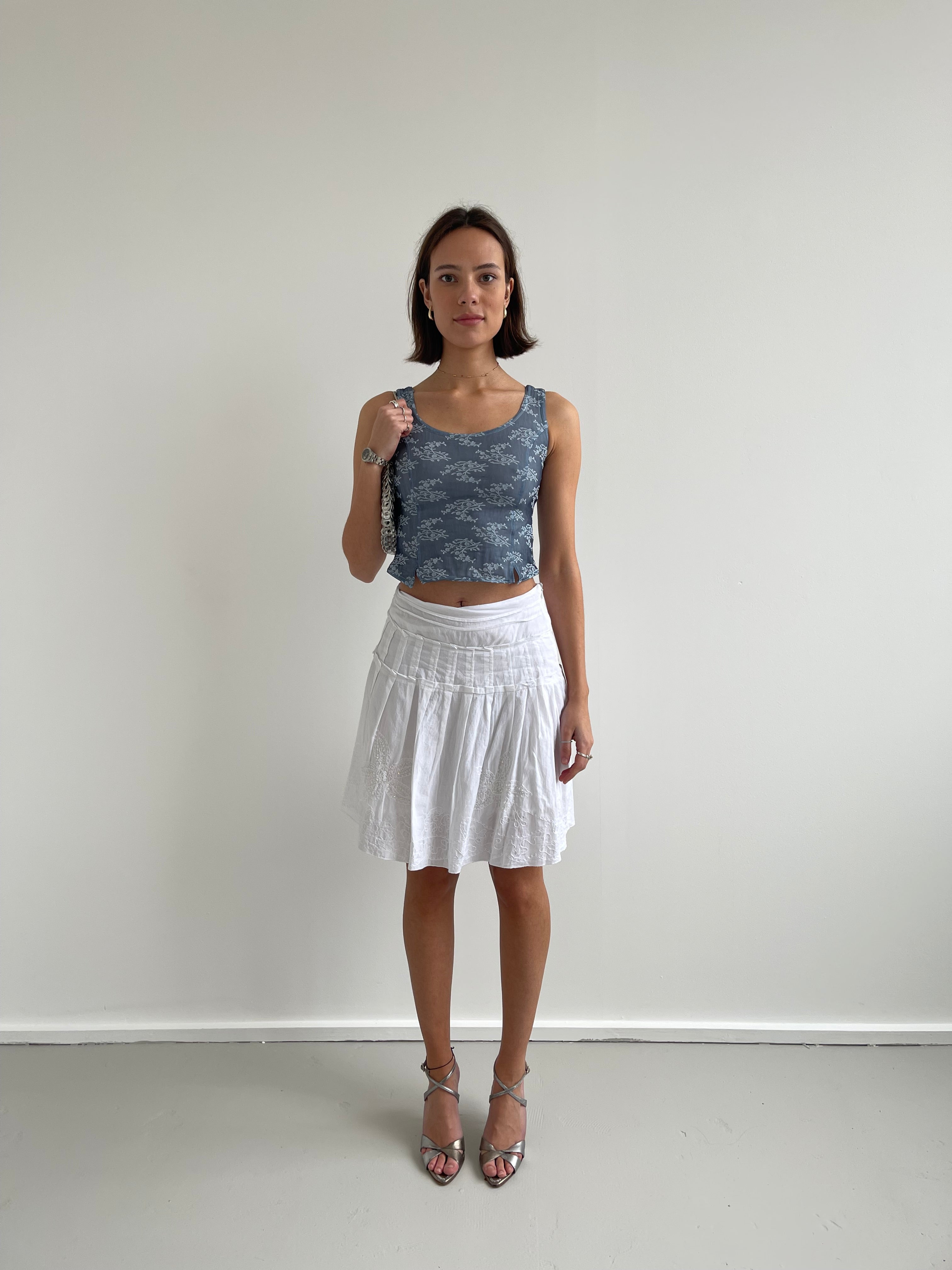 Vintage Pimkie blue floral cami top