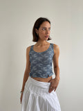 Vintage Pimkie blue floral cami top