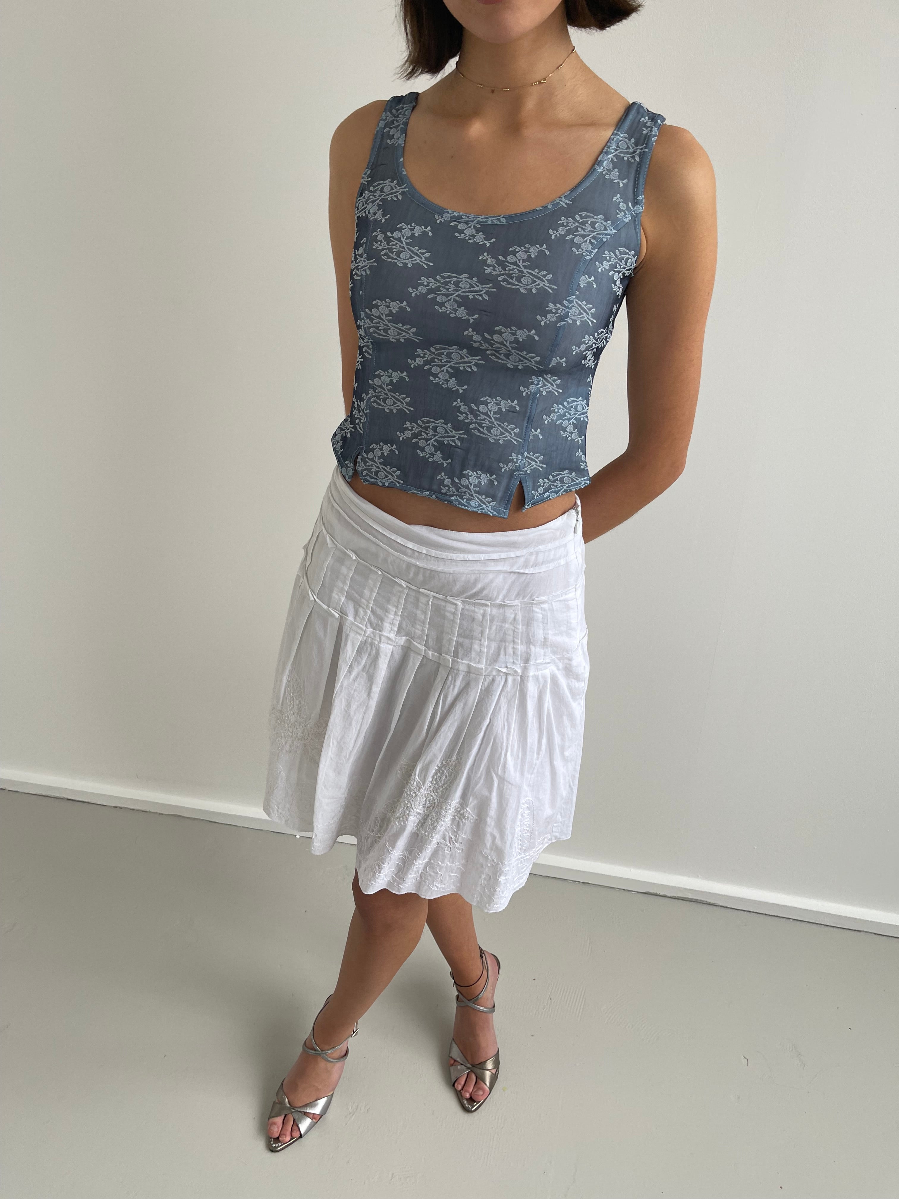 Vintage Pimkie blue floral cami top