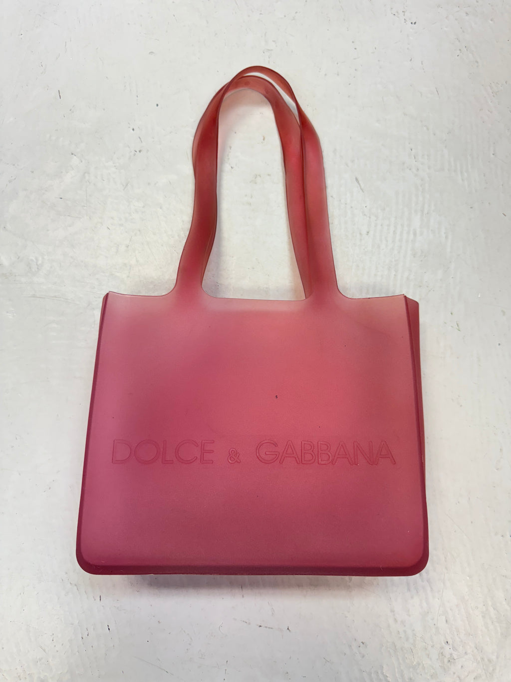 Dolce & Gabbana pinky red jelly bag