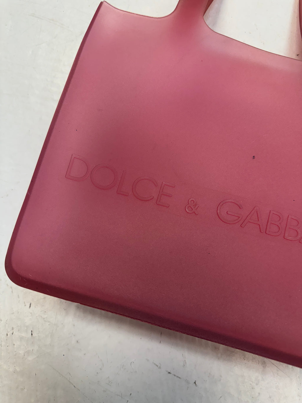 Dolce & Gabbana pinky red jelly bag