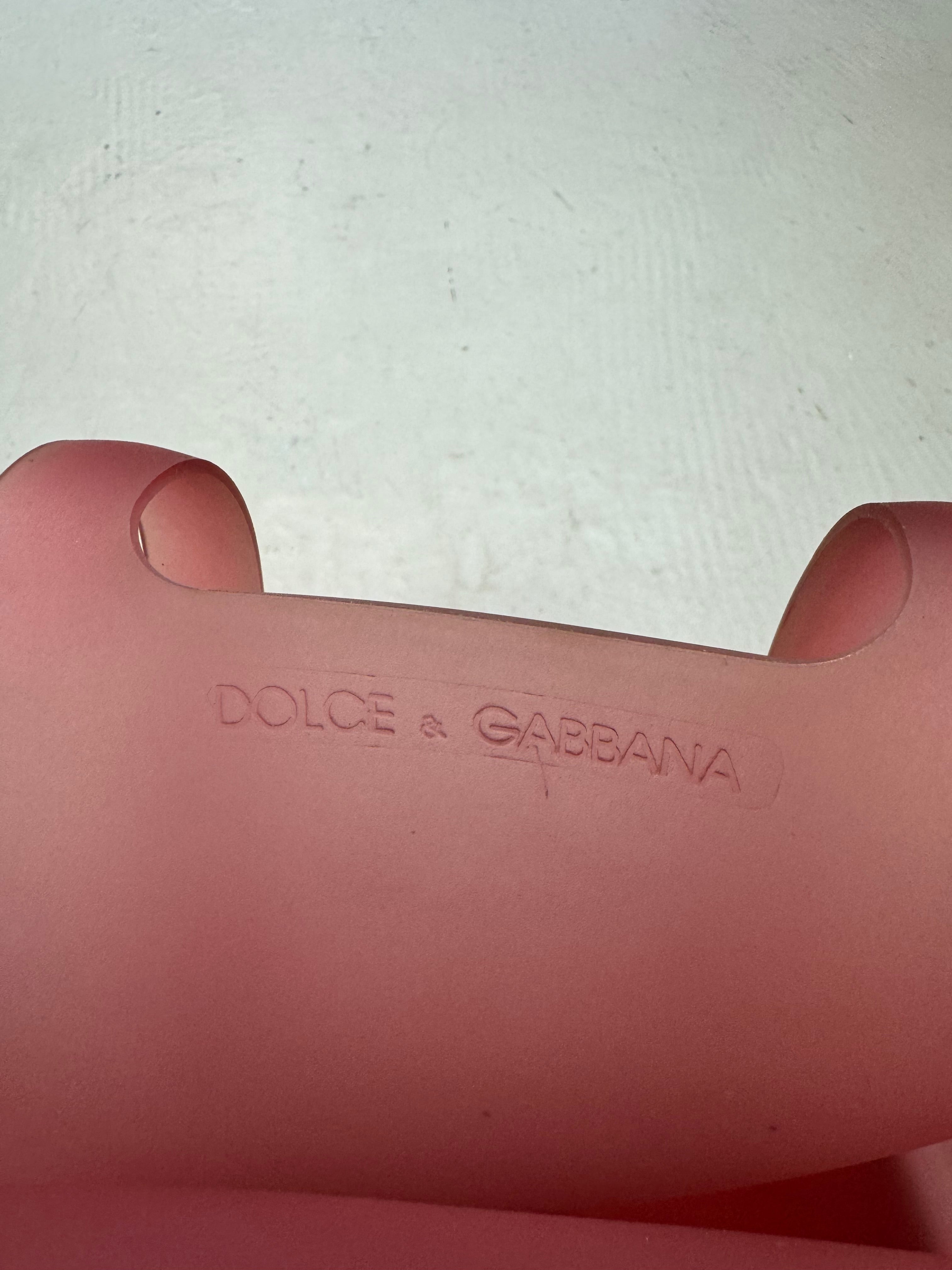 Dolce & Gabbana pinky red jelly bag
