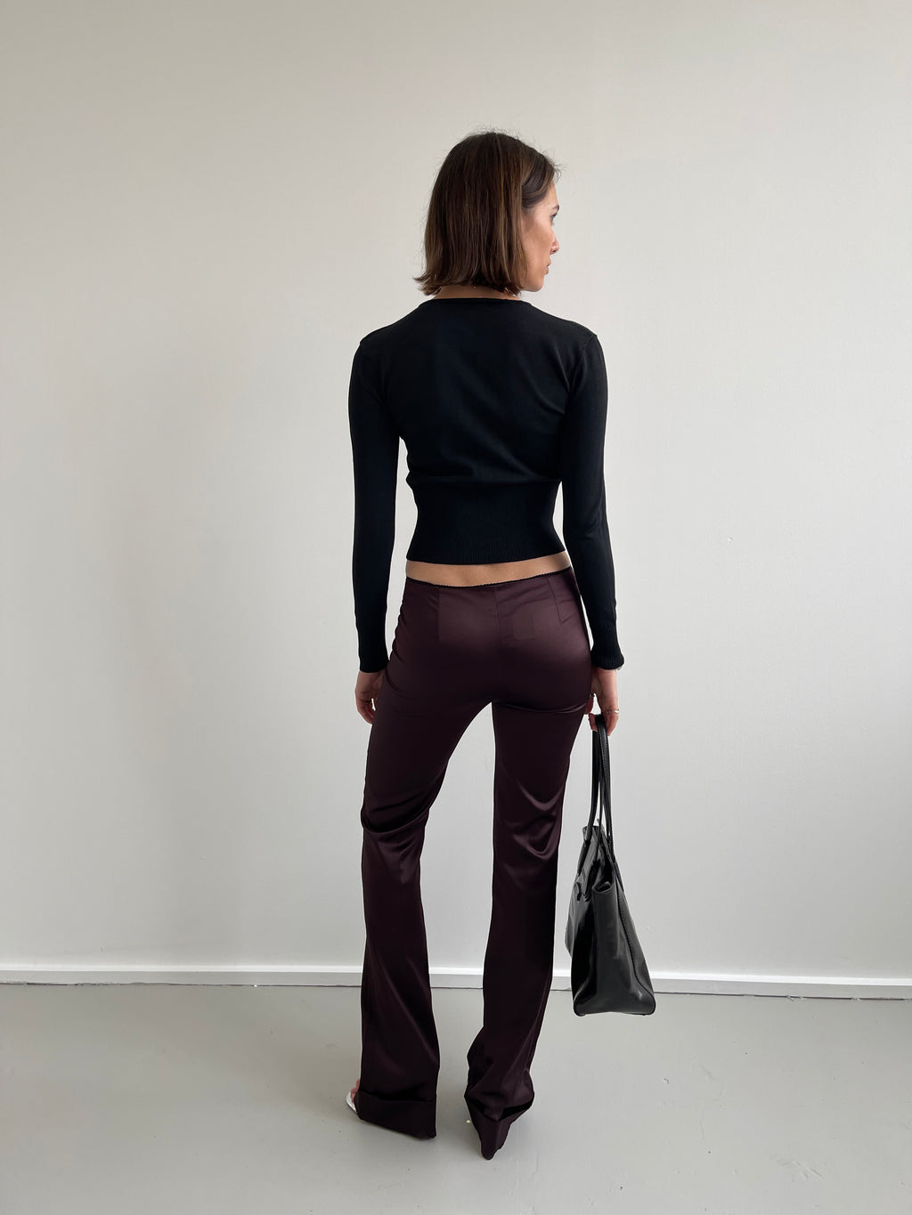 Extyn 00s black rayon cardigan