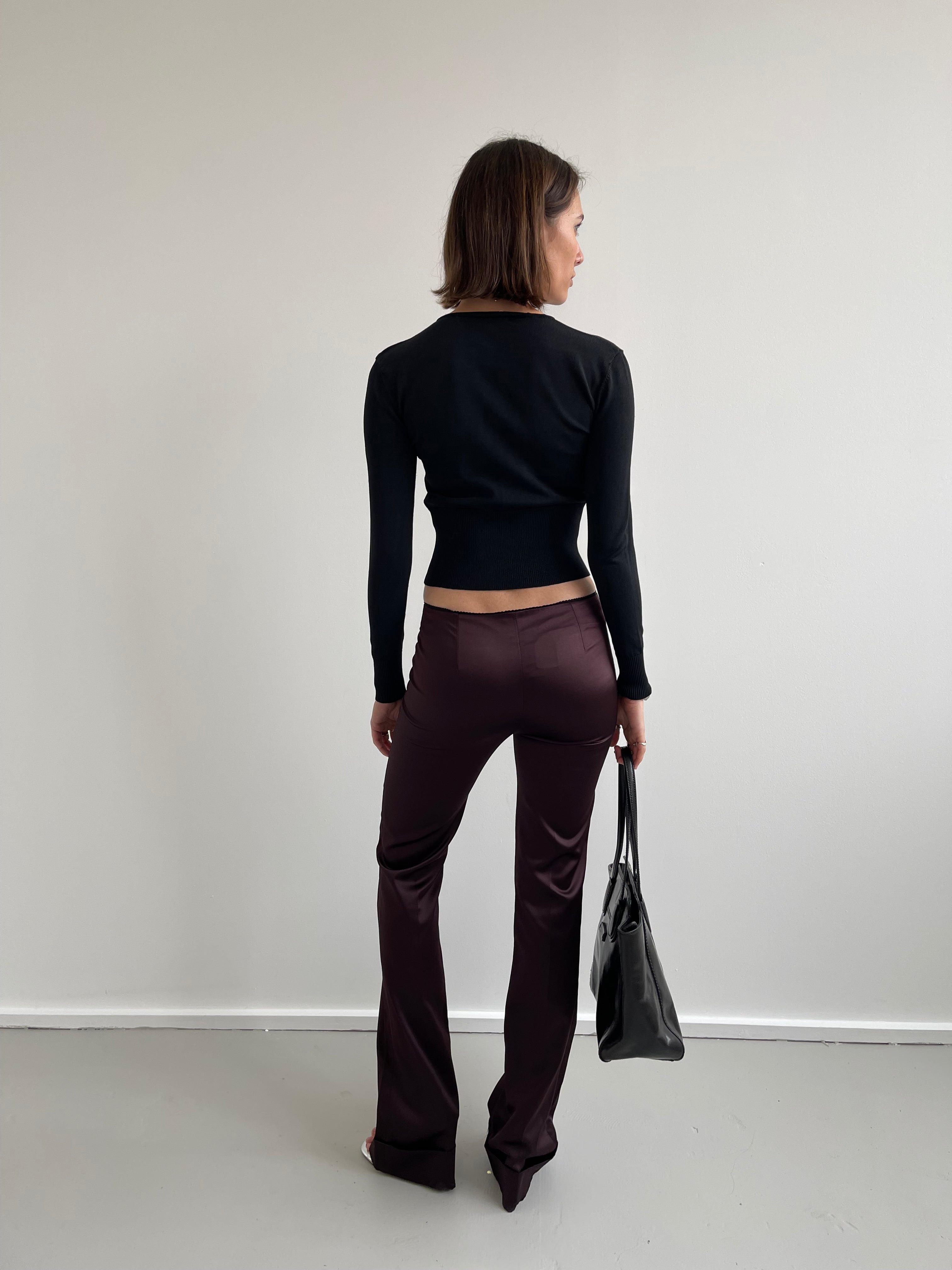 Extyn 00s black rayon cardigan