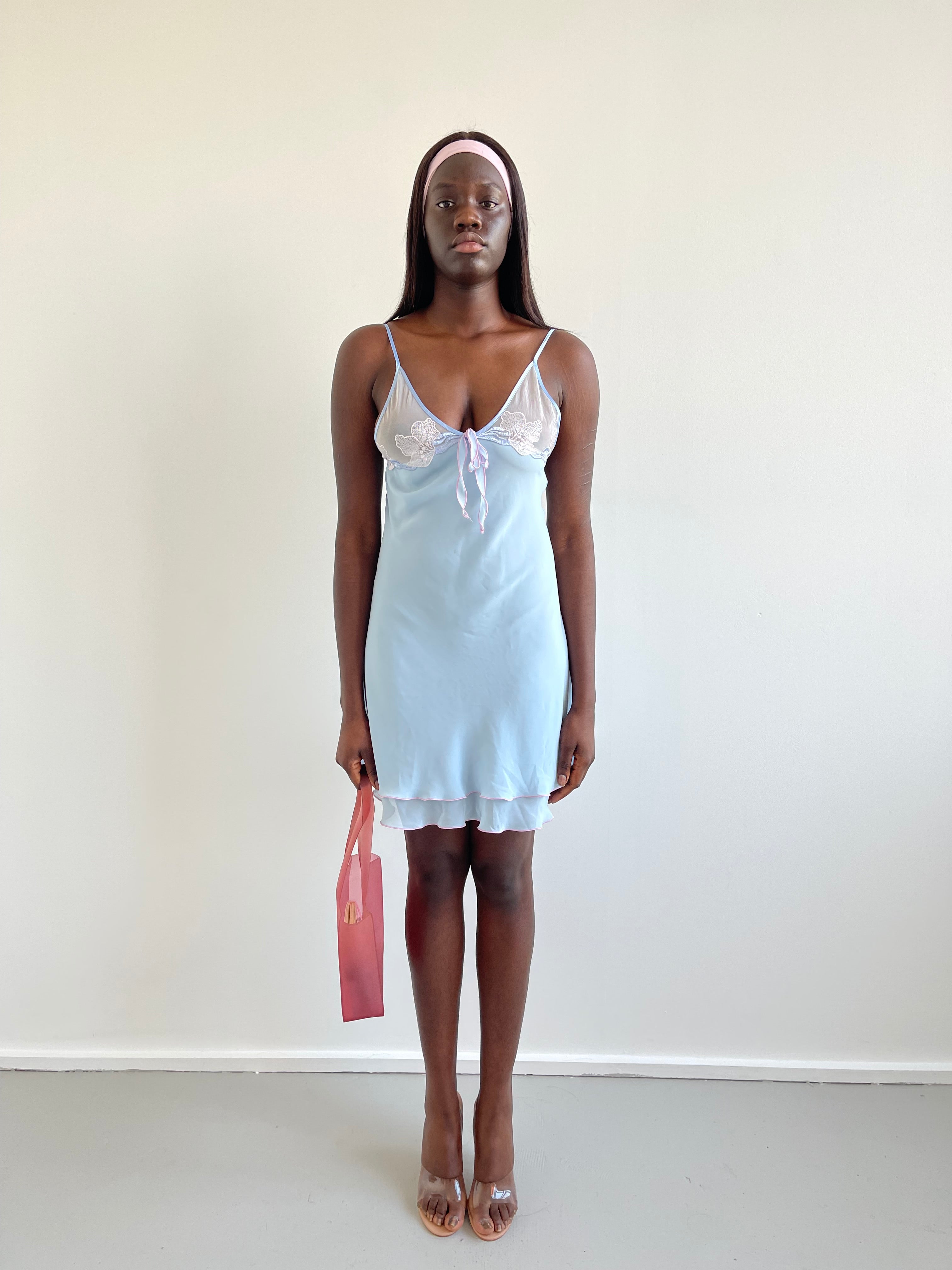 Baby blue cami dress