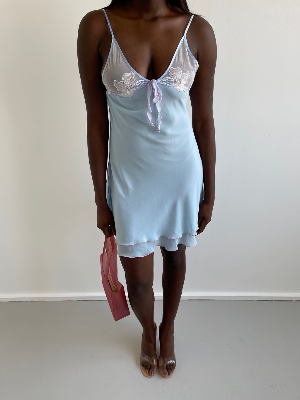 Baby blue cami dress