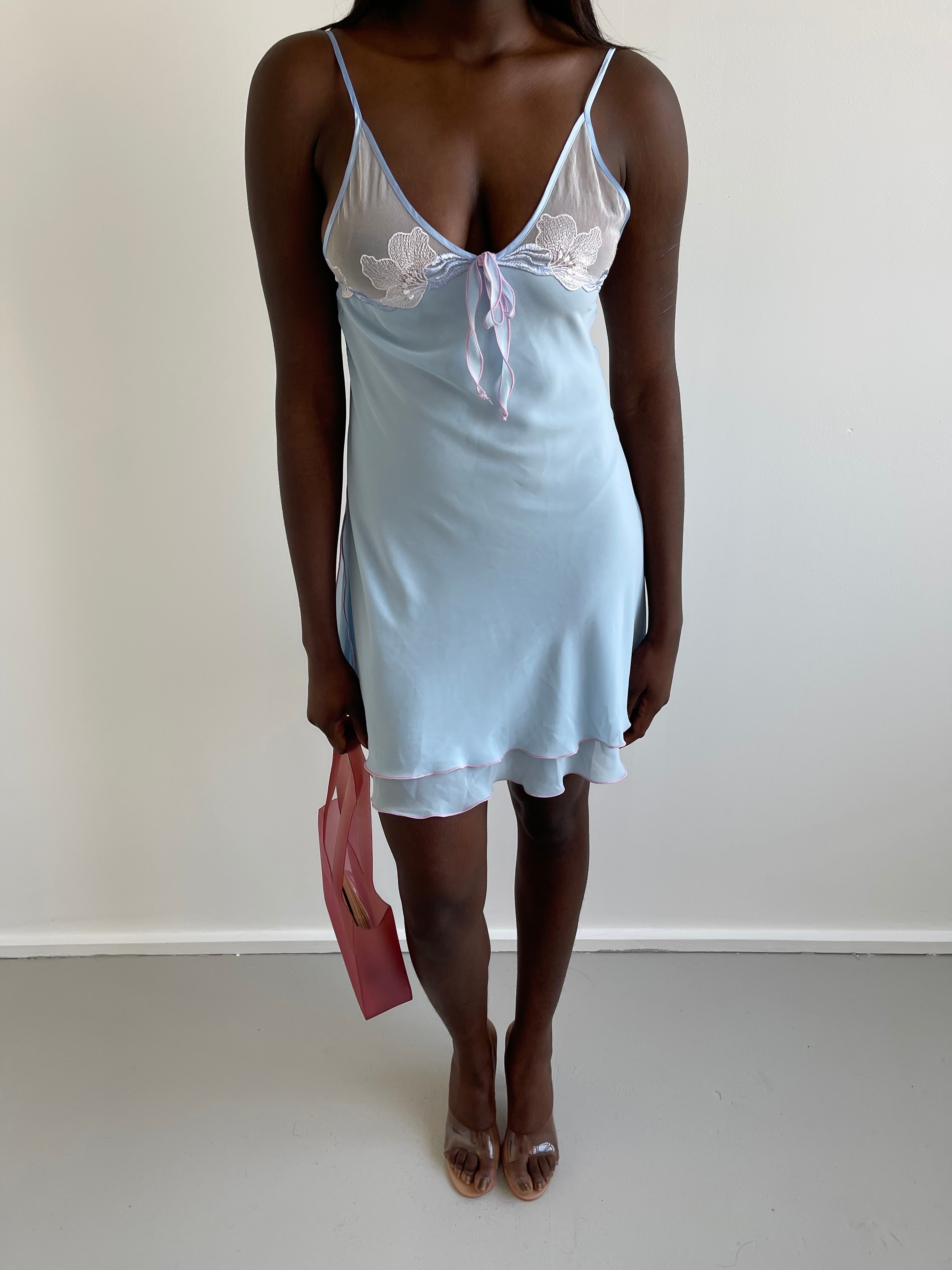Baby blue cami dress