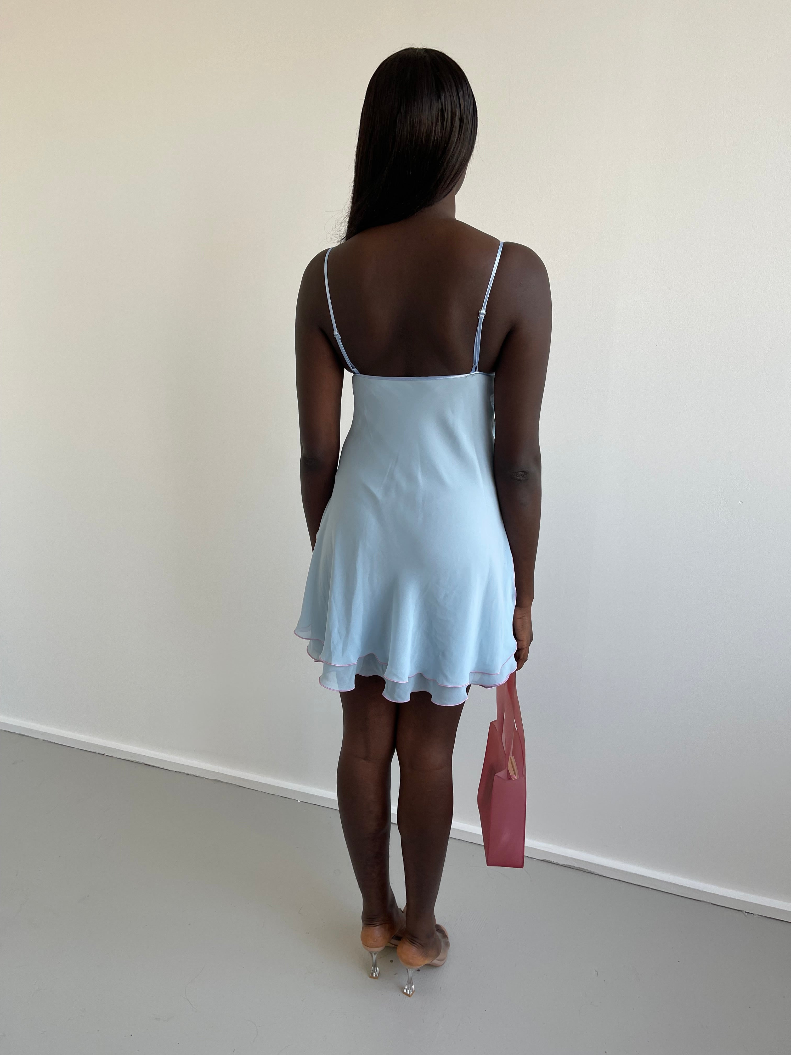 Baby blue cami dress