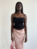 Vintage black mesh cami top
