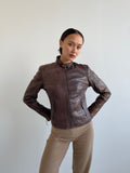 Vintage brown leather jacket