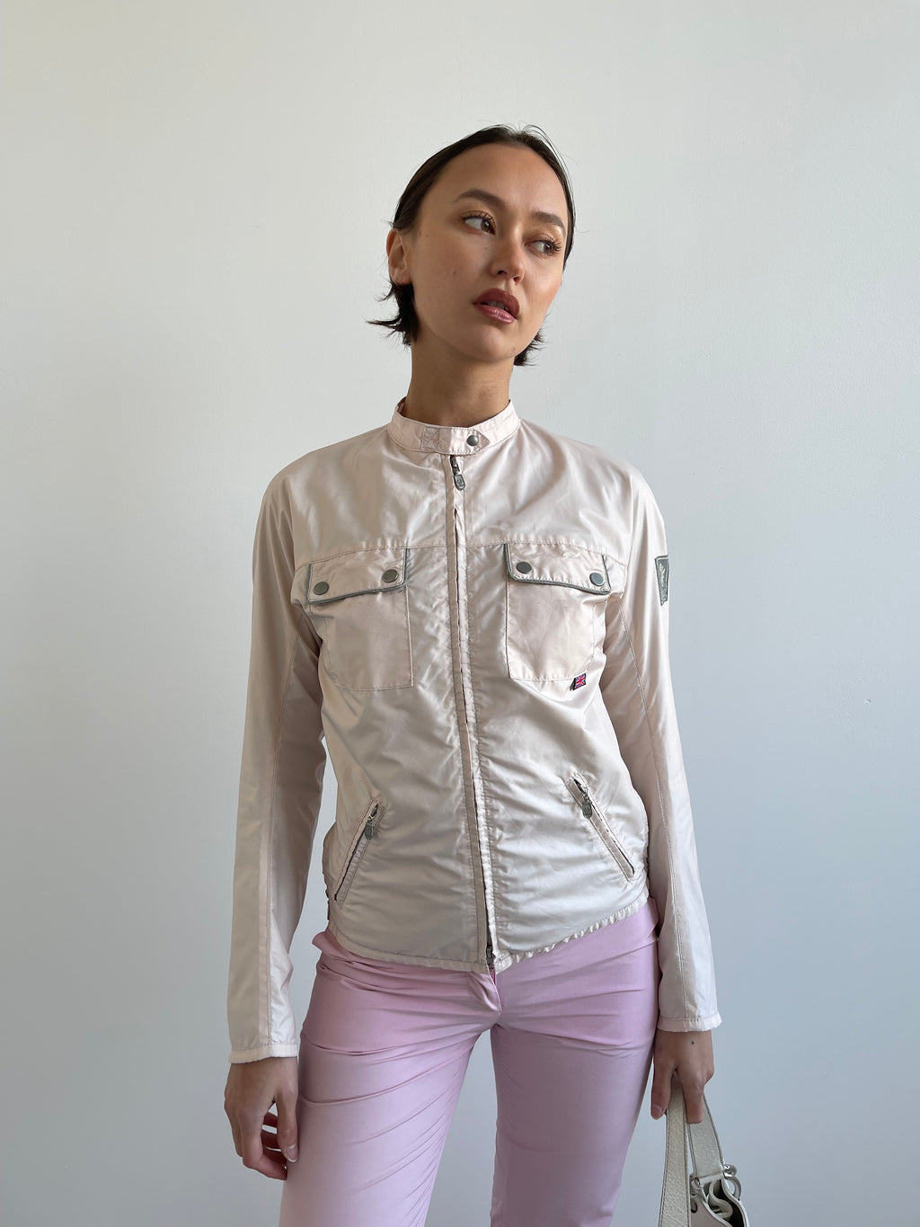 Belstaff baby pink lightweight jacket