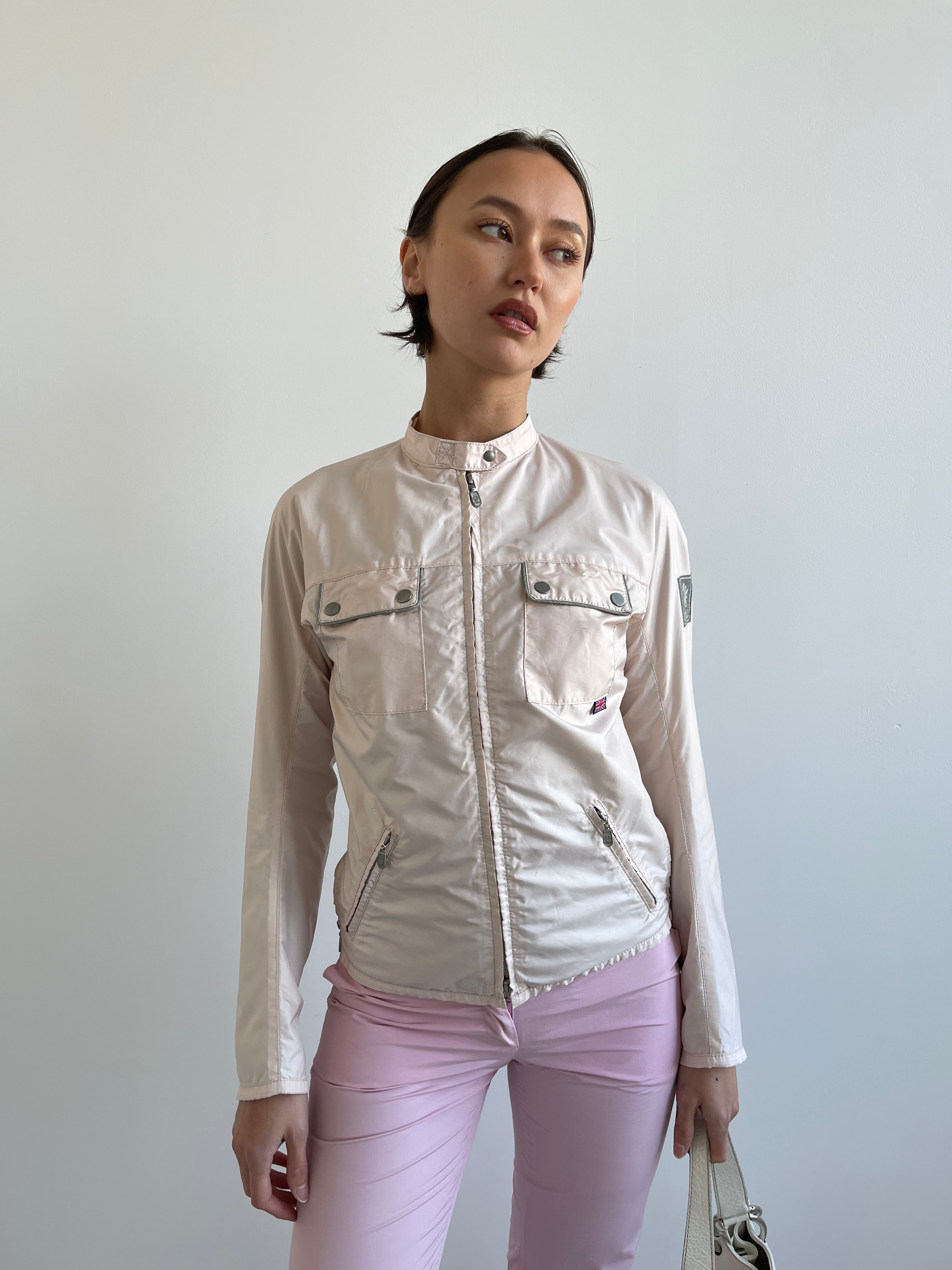Belstaff baby pink lightweight jacket