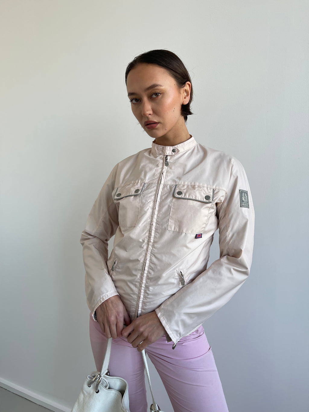 Belstaff baby pink lightweight jacket