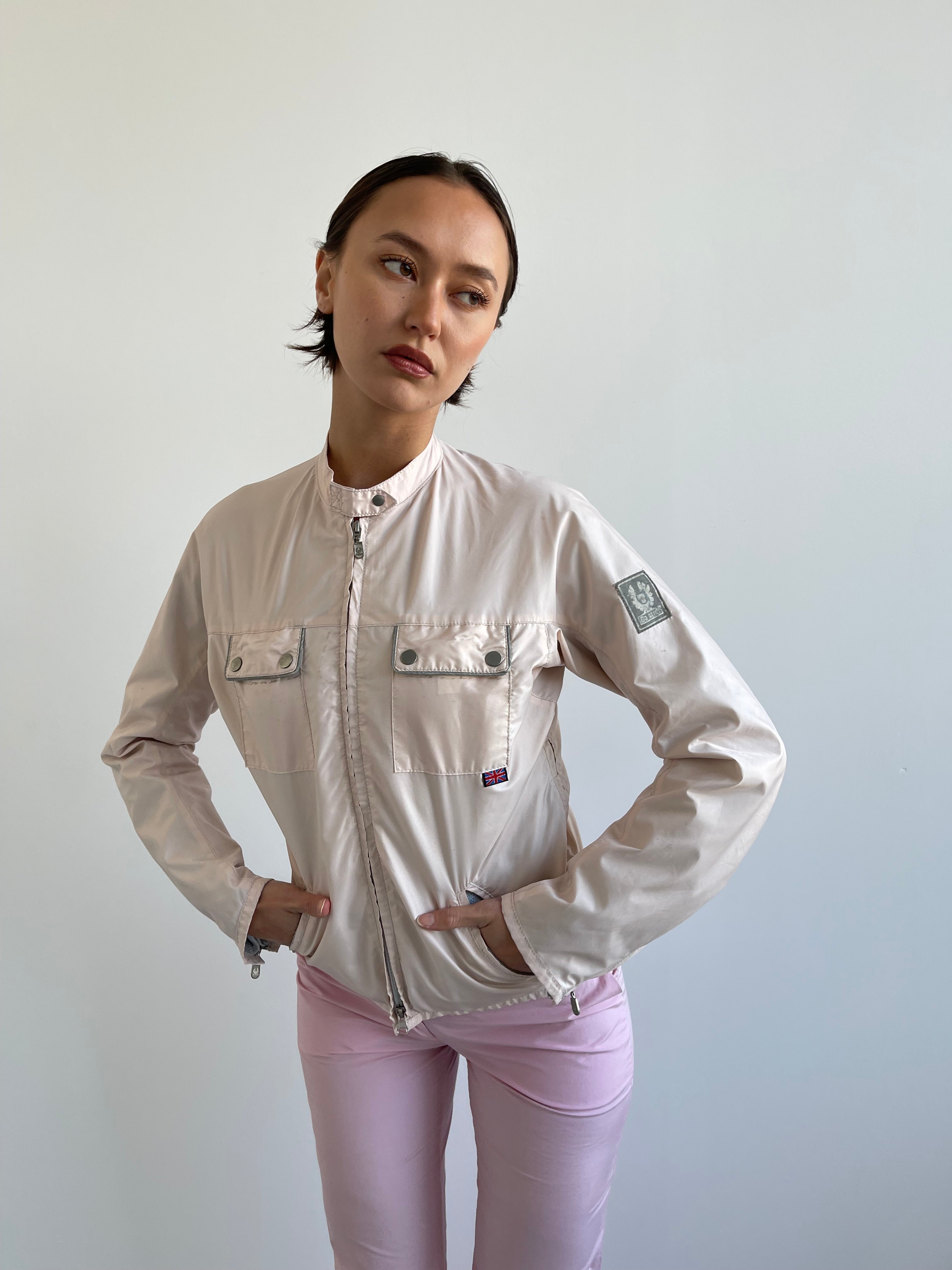 Belstaff baby pink lightweight jacket