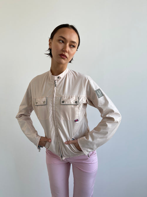 Belstaff baby pink lightweight jacket