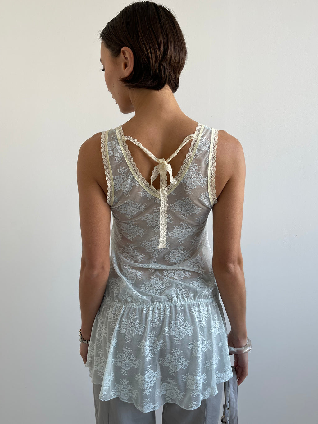 Intimissimi 00s baby blue lace babydoll cami