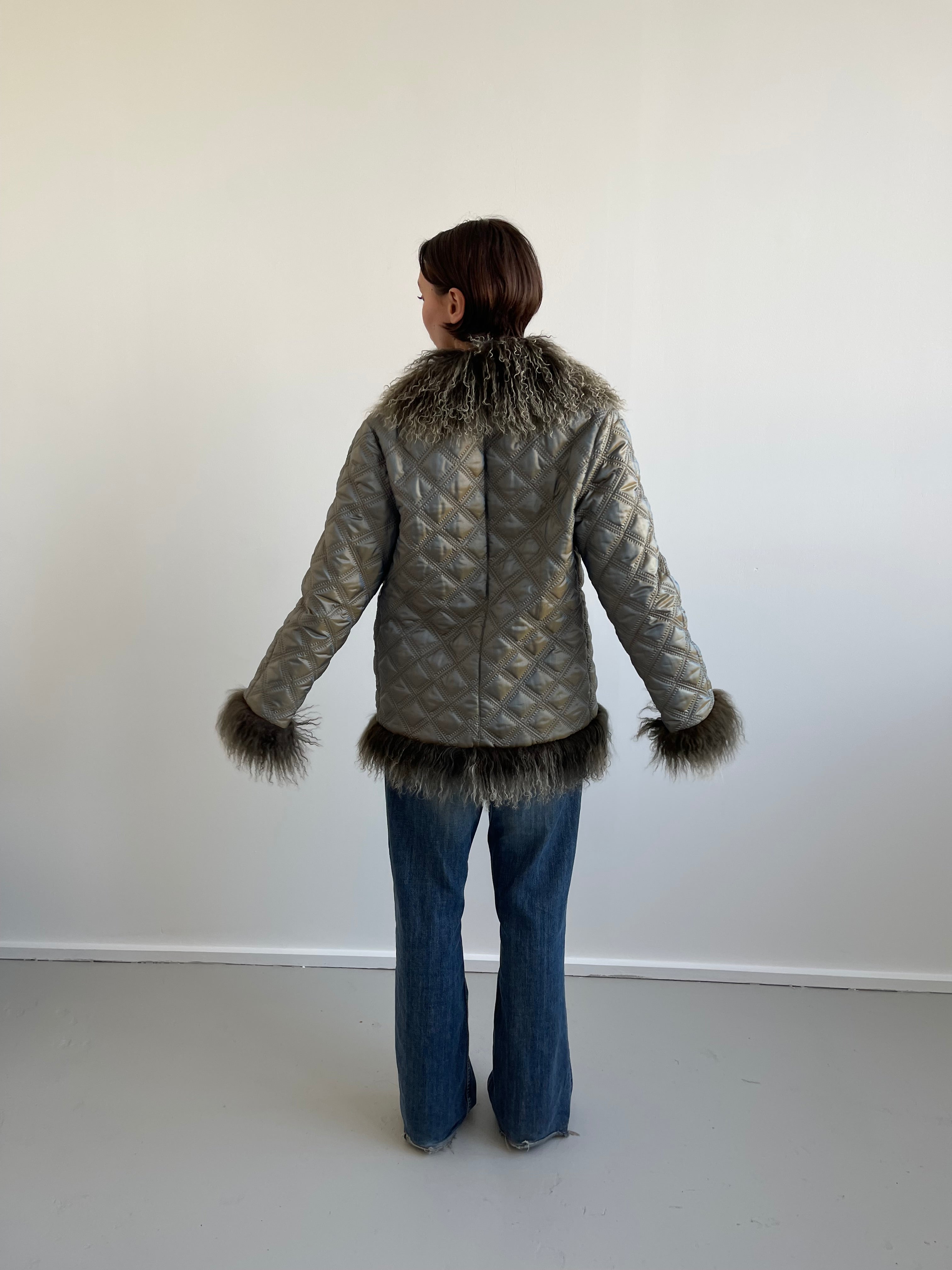 lightweight Spring afghan coat