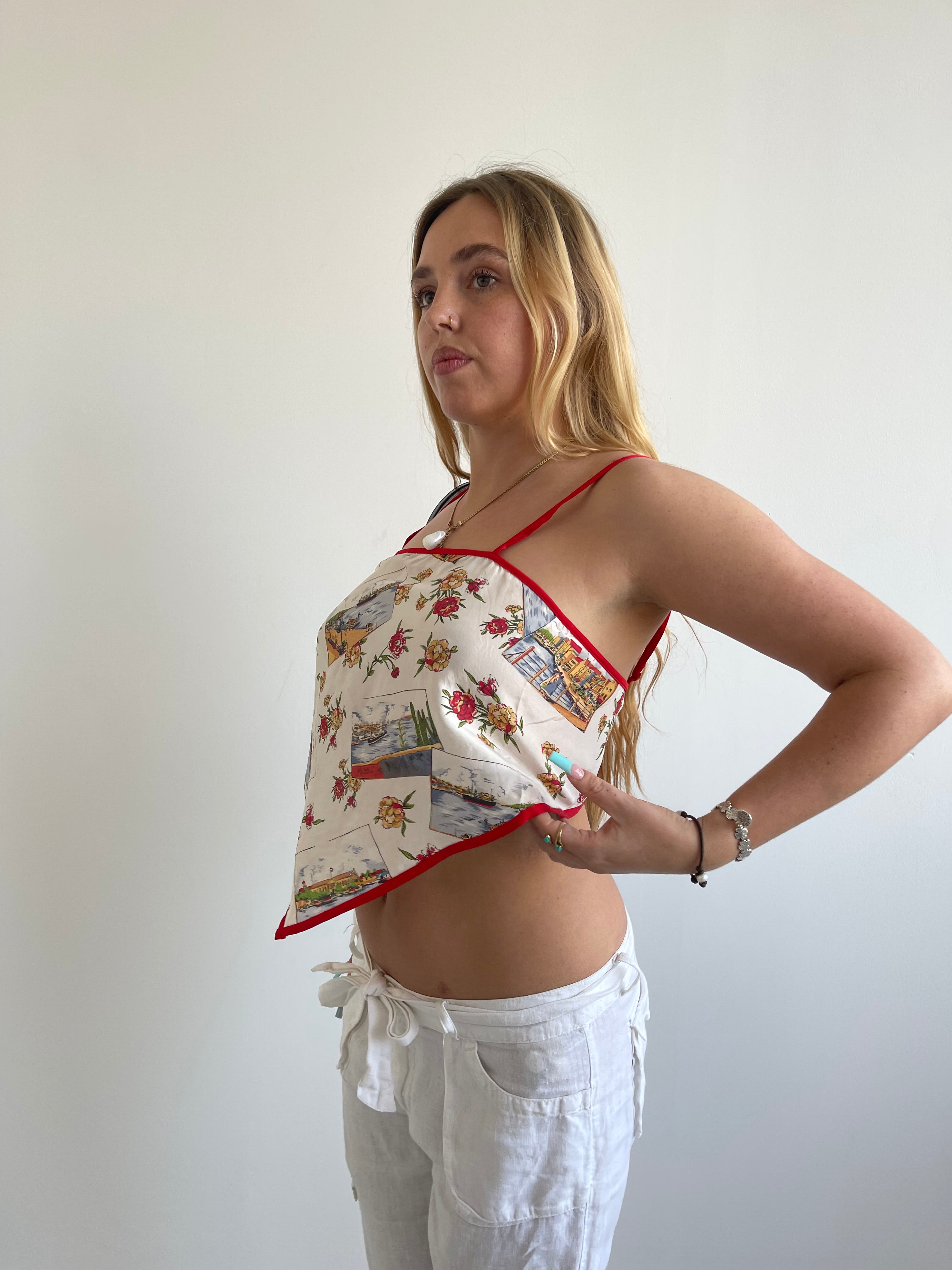 Intimissimi illustrated floaty handkerchief top