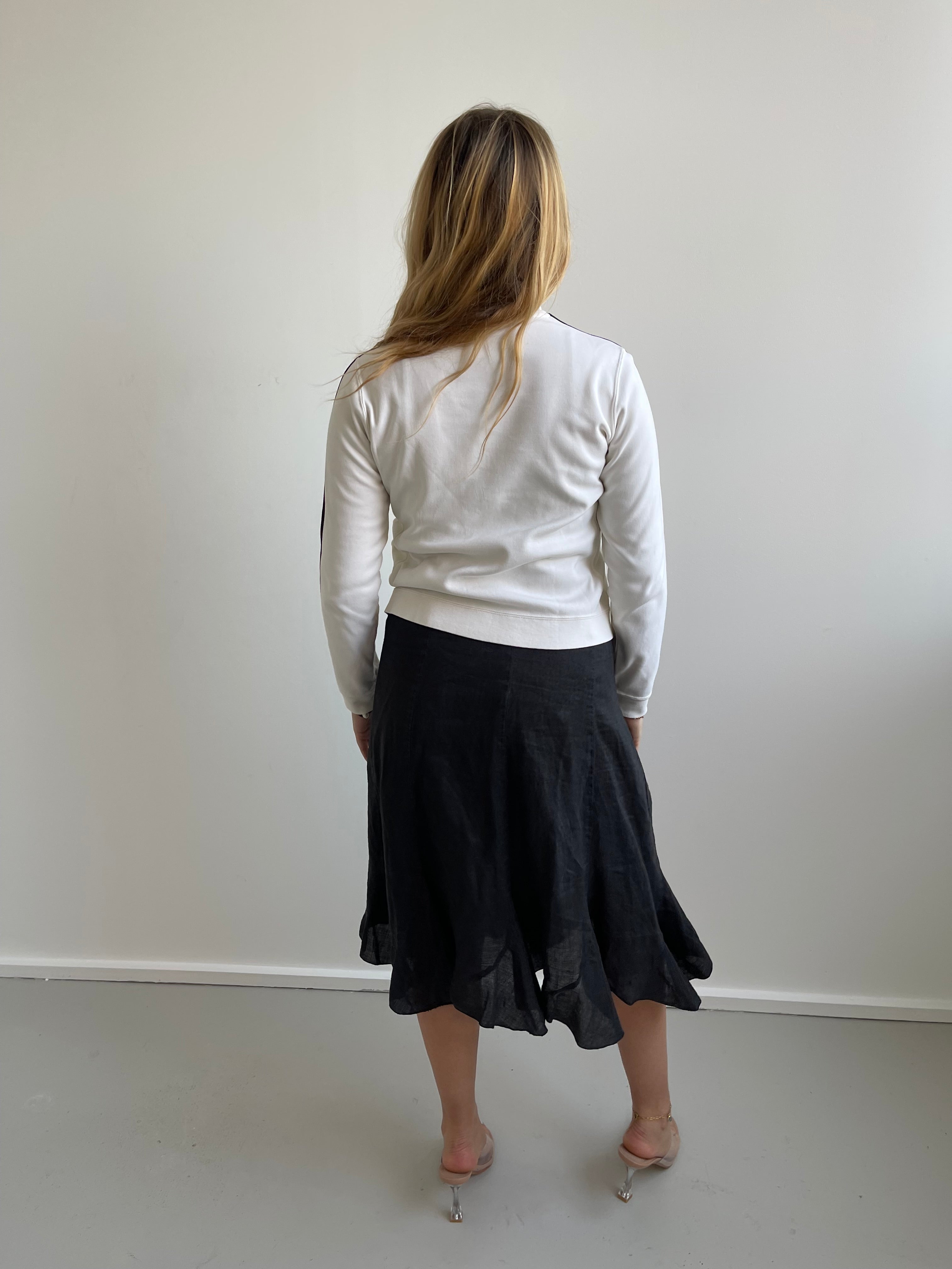 Champion white zip up sweatshirt