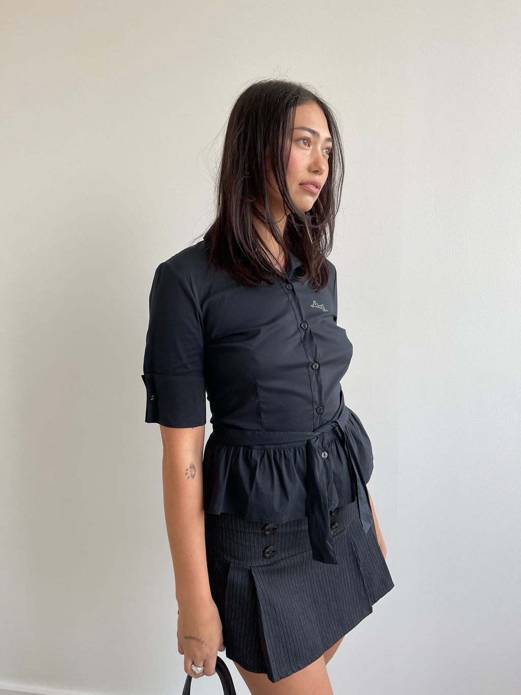 Liu Jo black short sleeve shirt
