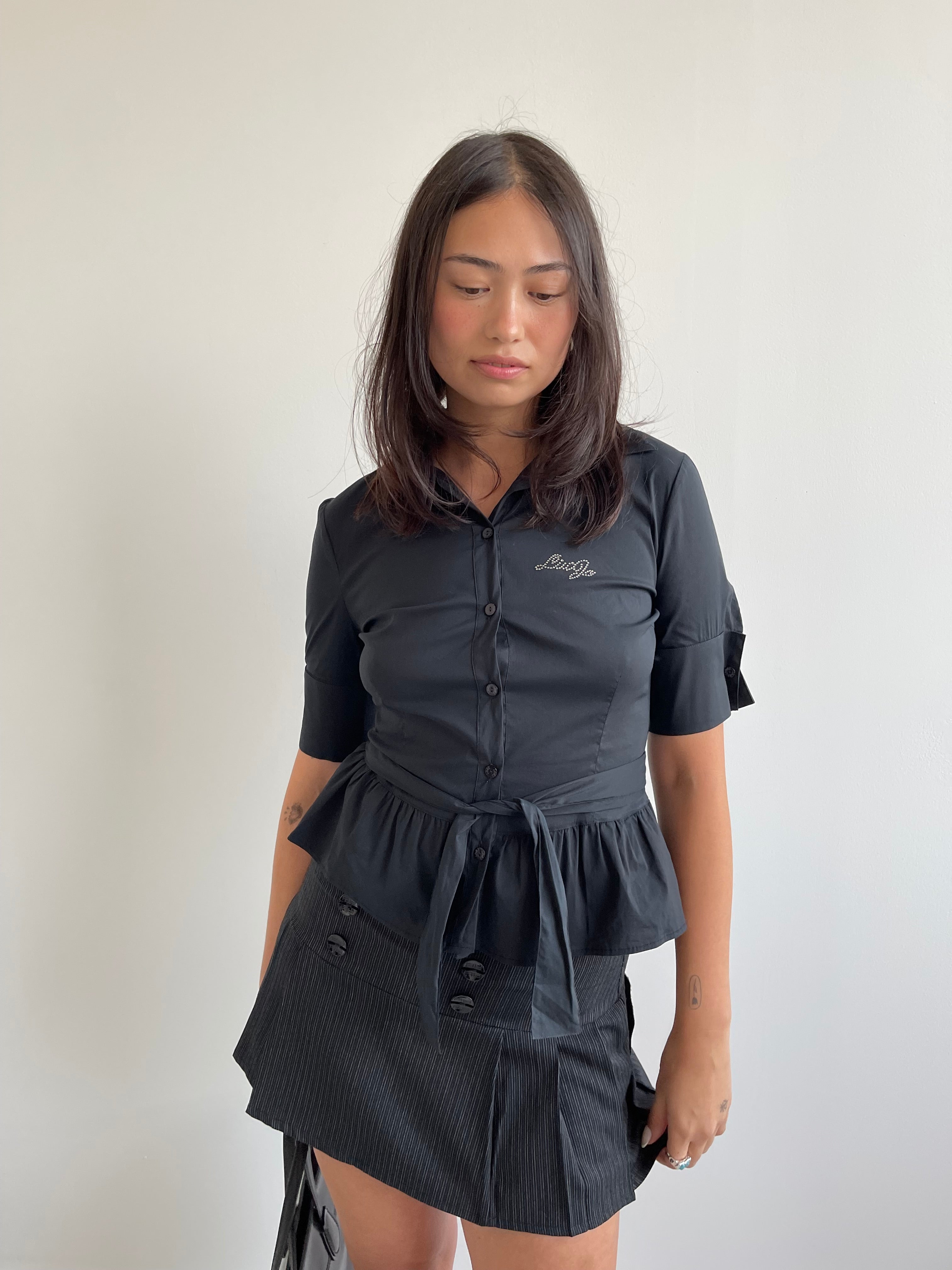 Liu Jo black short sleeve shirt