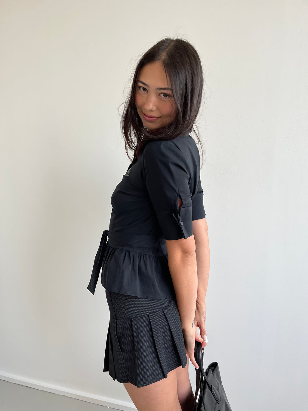 Liu Jo black short sleeve shirt