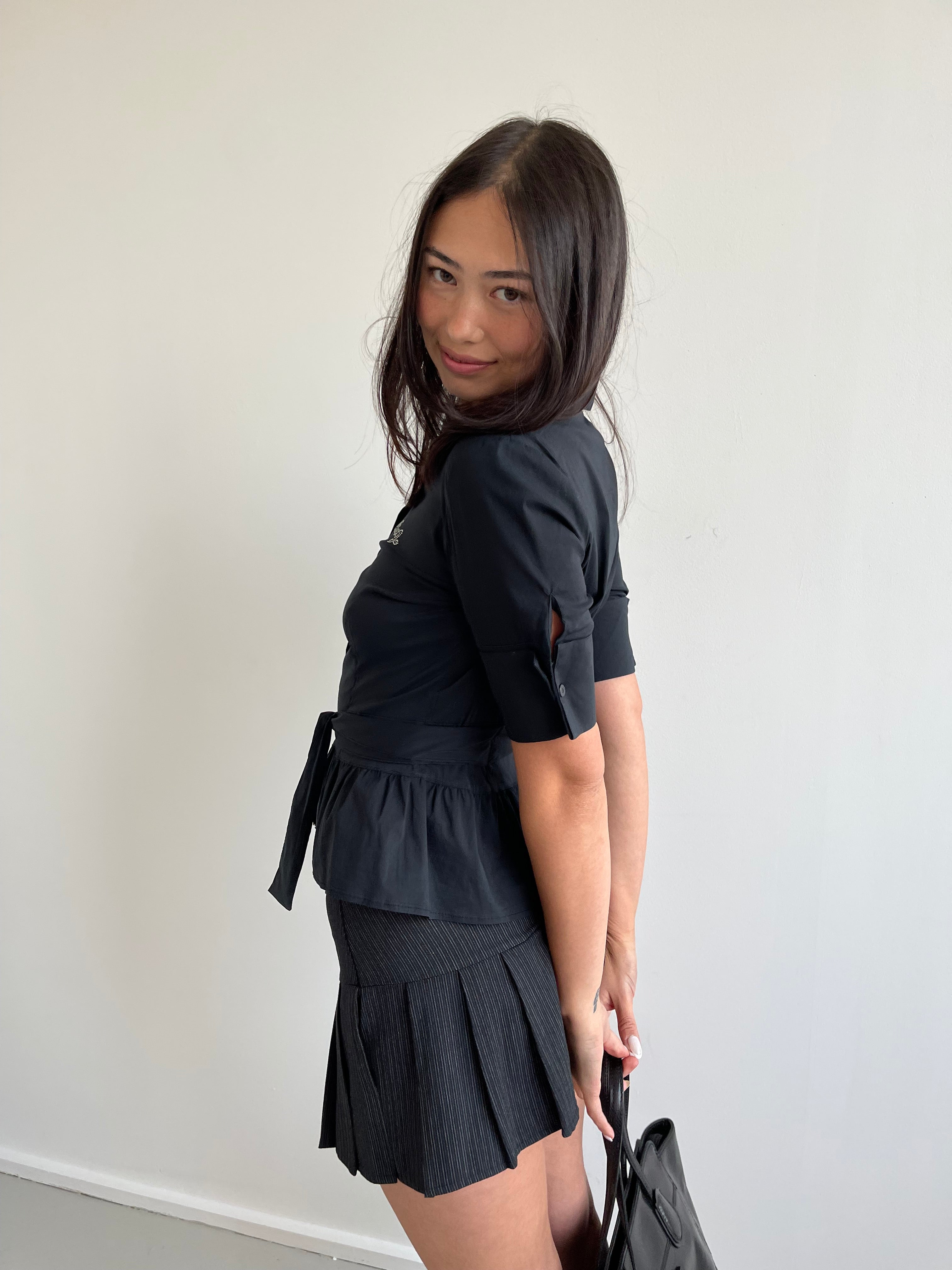 Liu Jo black short sleeve shirt