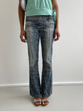 Miss Sixty monogram 70s style flared jeans