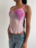 Armani Jeans pink ombre silk cami top