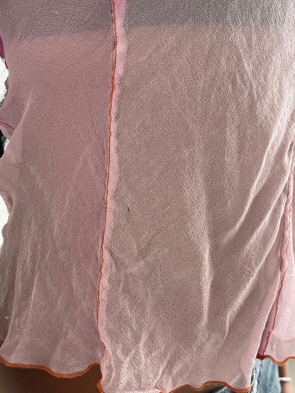 Armani Jeans pink ombre silk cami top