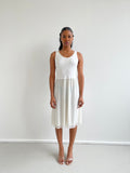Vintage cream midi dress
