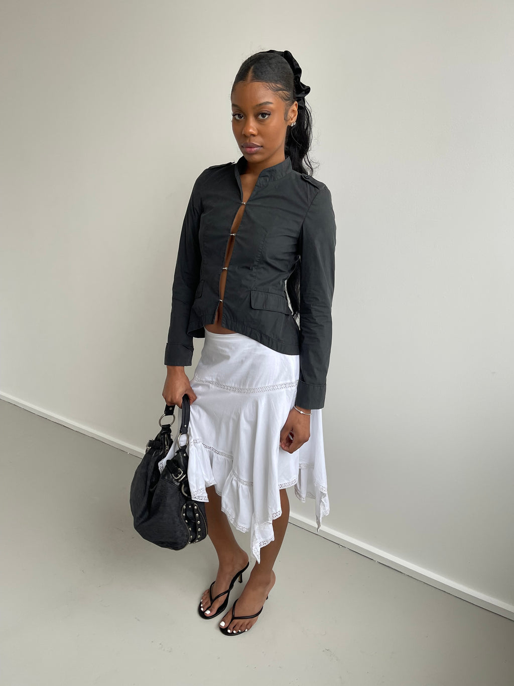 Hugo Boss charcoal grey/black hook light jacket