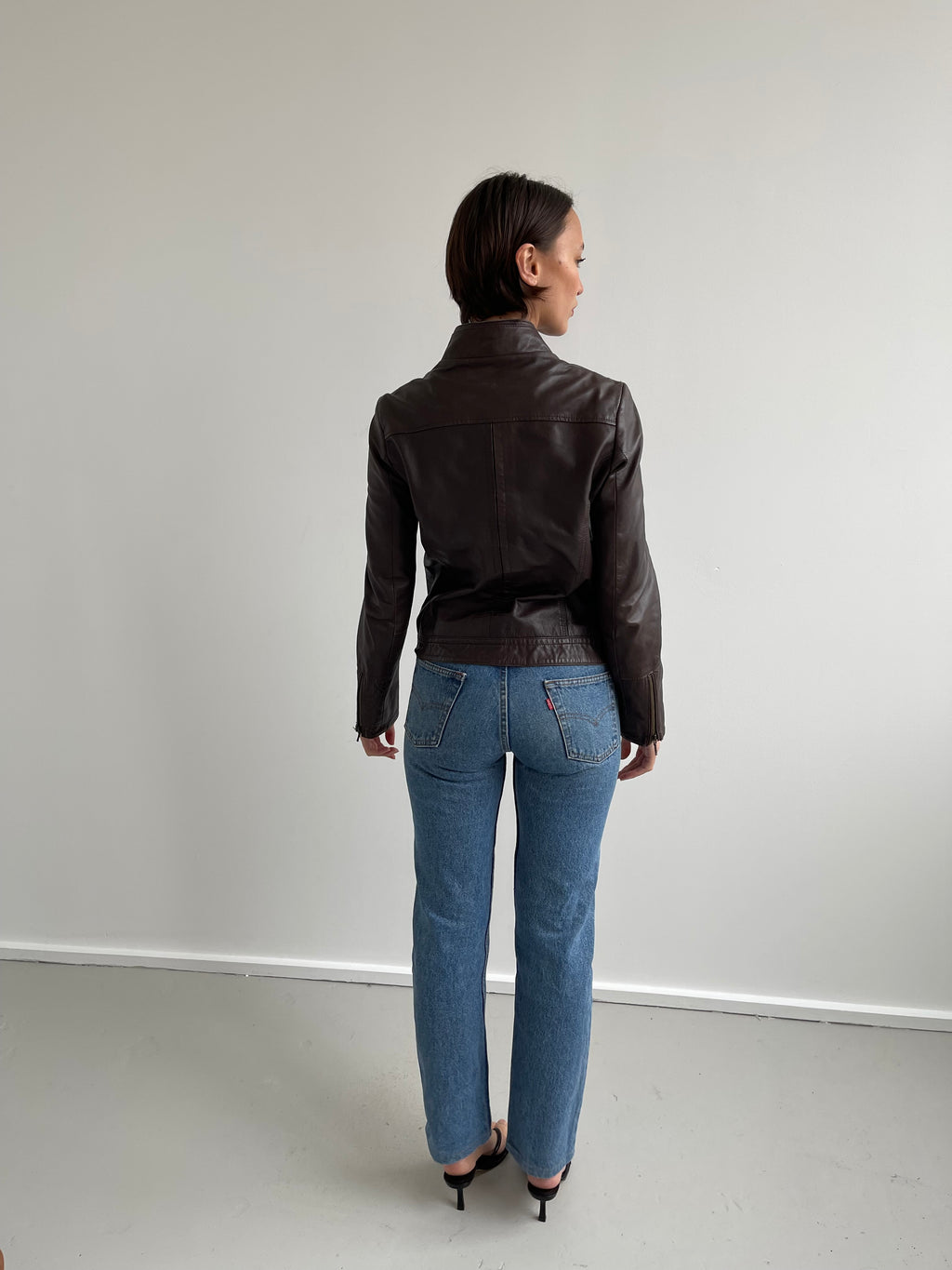 Conbipel brown leather jacket