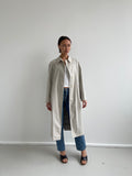Vintage beige belted trench coat