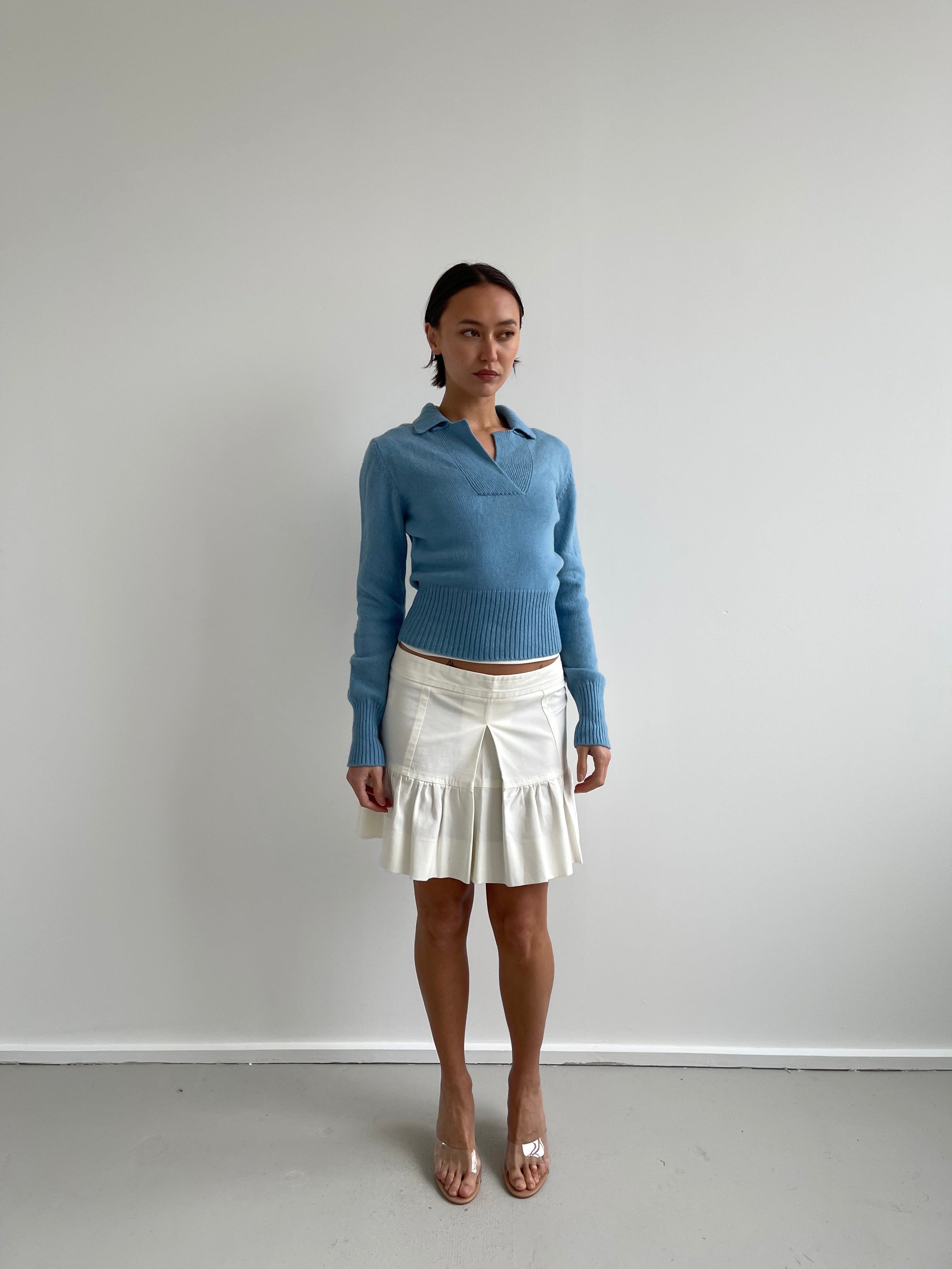 United Colors of Benetton cream mini skirt