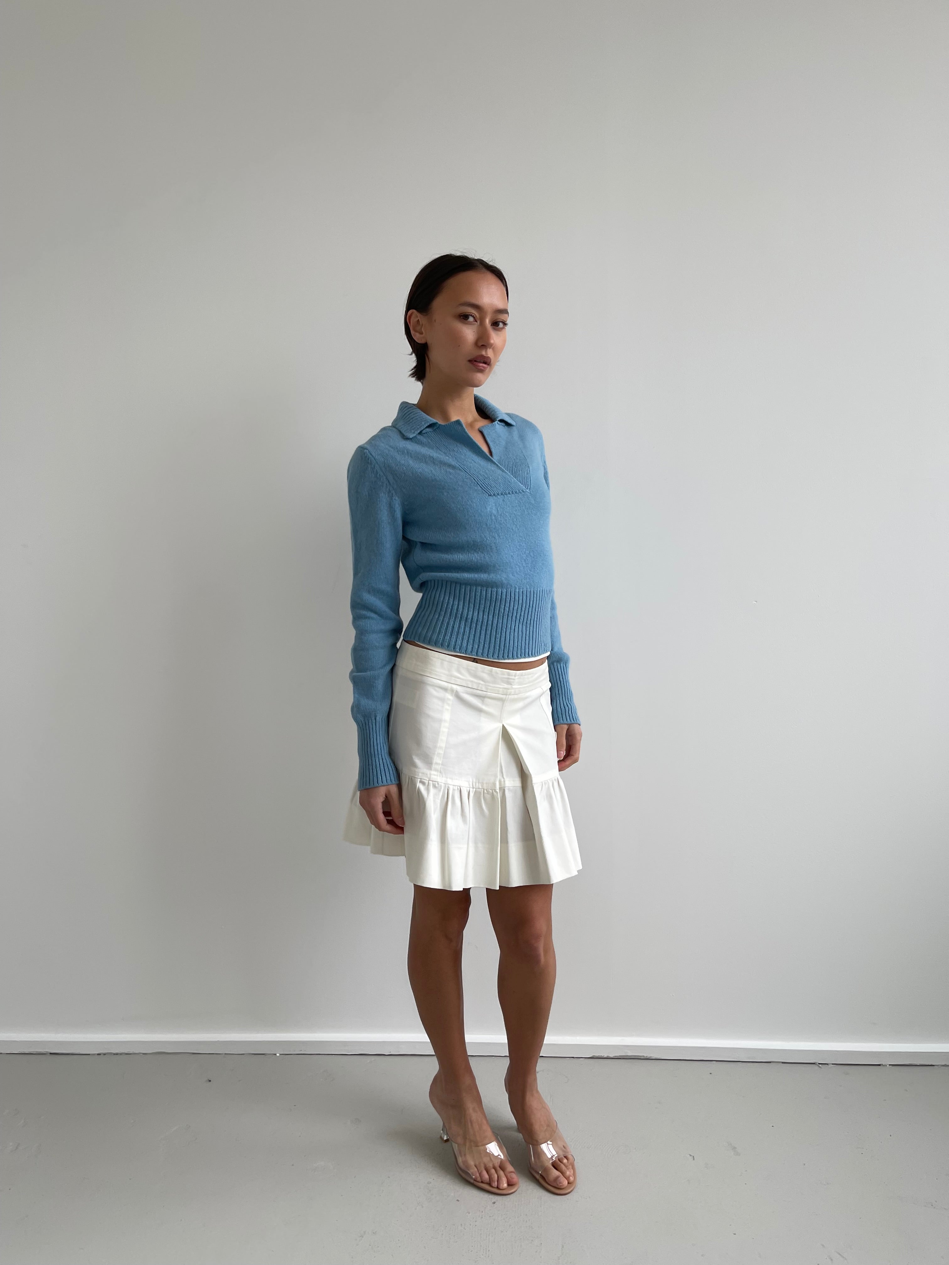 United Colors of Benetton cream mini skirt