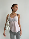 baby pink vintage cami top
