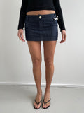 00s denim mini skirt