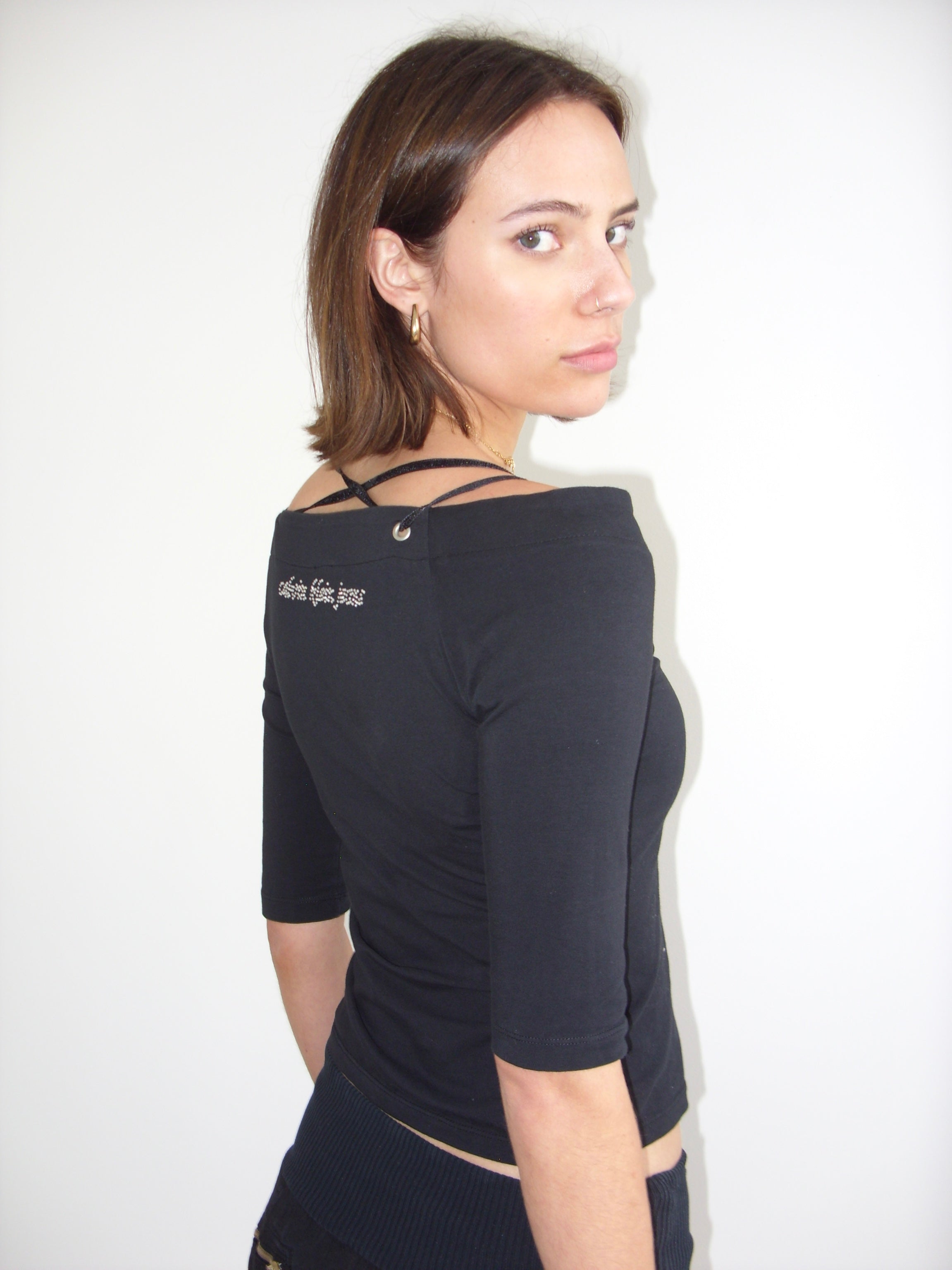 Calvin Klein Jeans black off the shoulder top