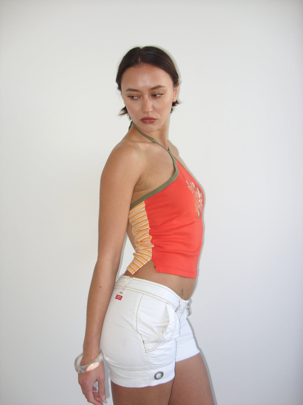 Miss Sixty white short cargo shorts