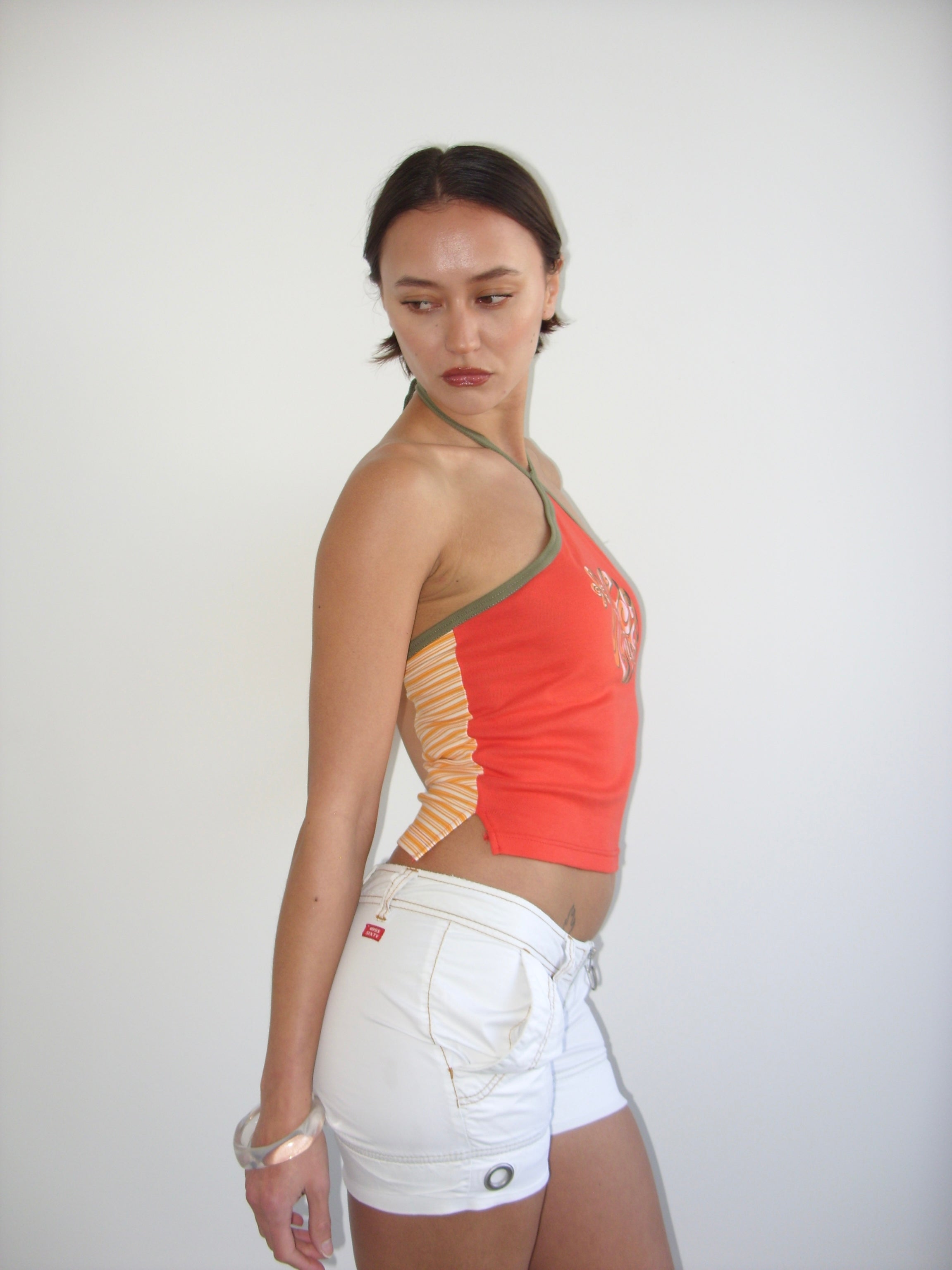 Miss Sixty white short cargo shorts