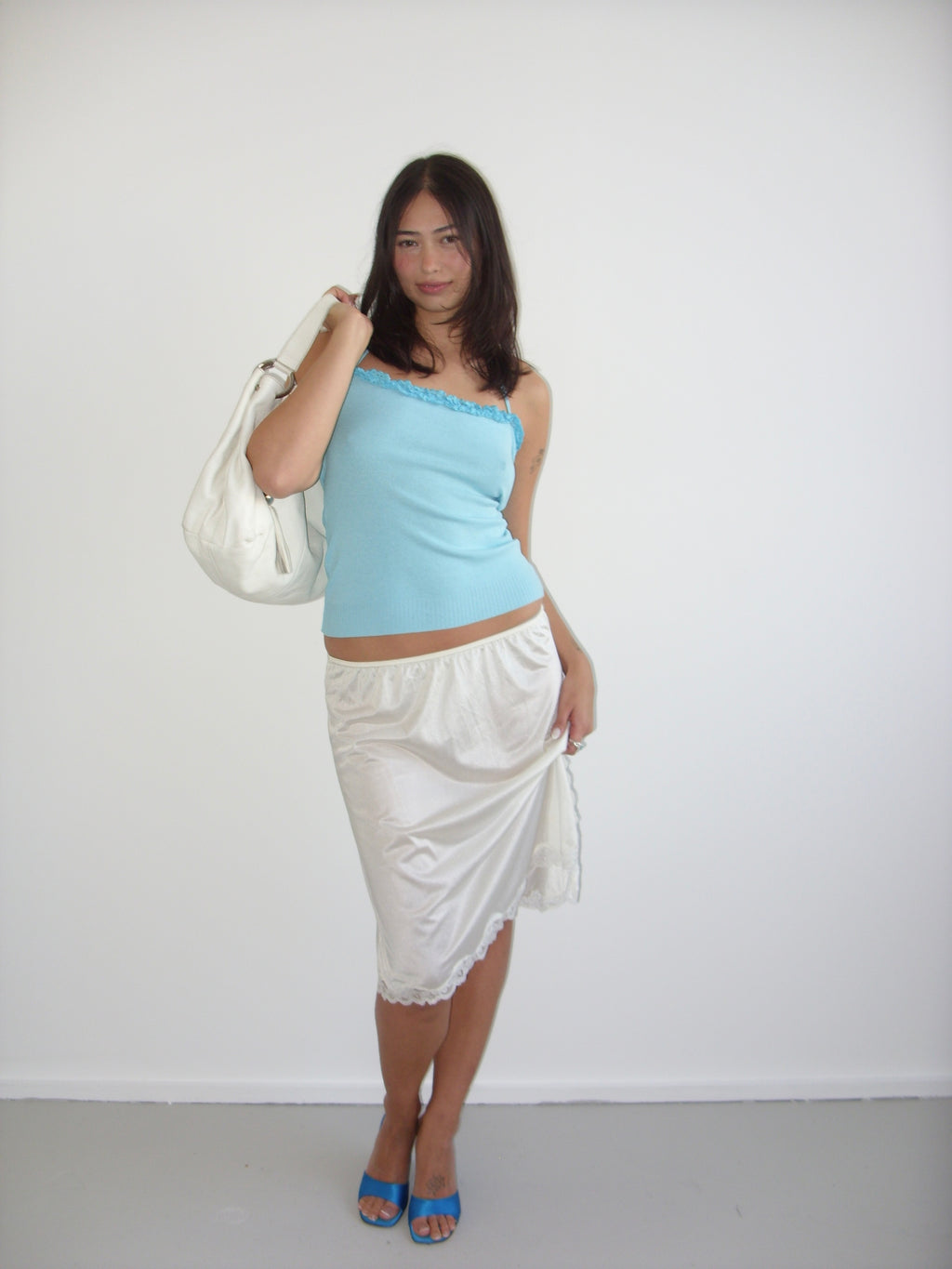 Motivi blue fine knit cami top