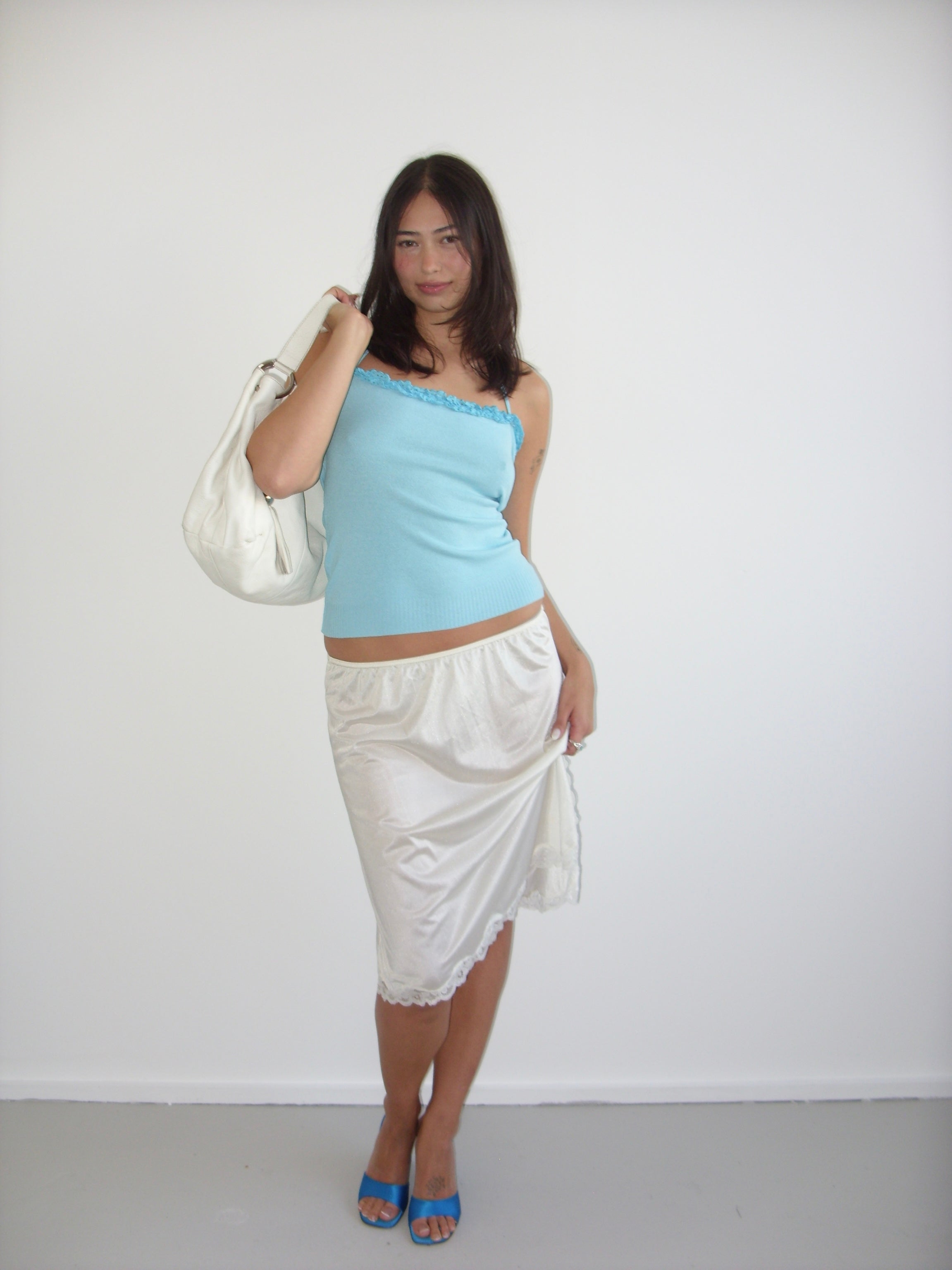 Motivi blue fine knit cami top