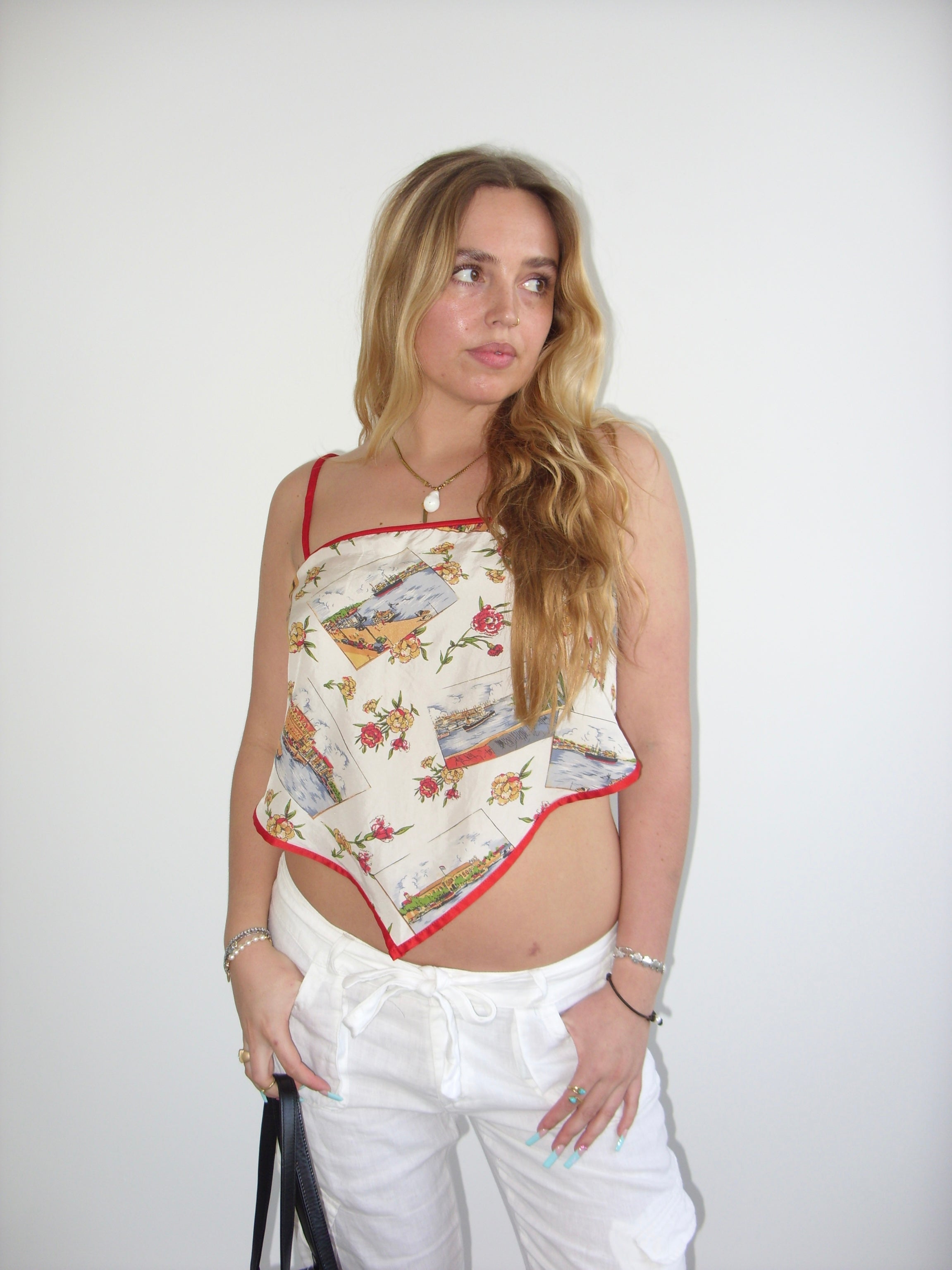 Intimissimi illustrated floaty handkerchief top
