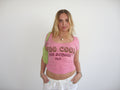 D&G pink 'Too Cool for School' t-shirt with backless detail