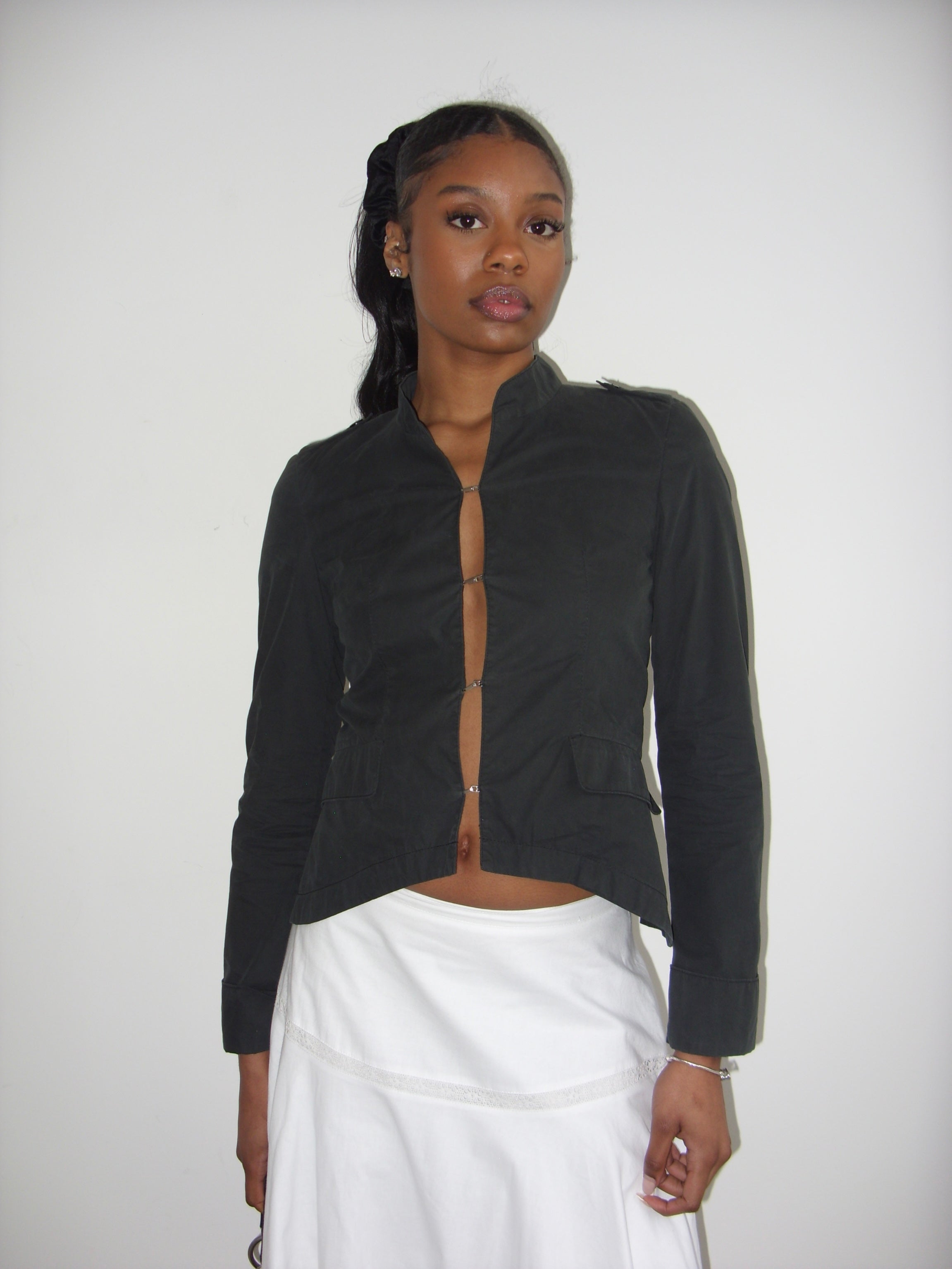 Hugo Boss charcoal grey/black hook light jacket